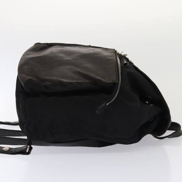 PRADA Backpack Nylon Leather Black Auth 87351 - Picture 3 of 16
